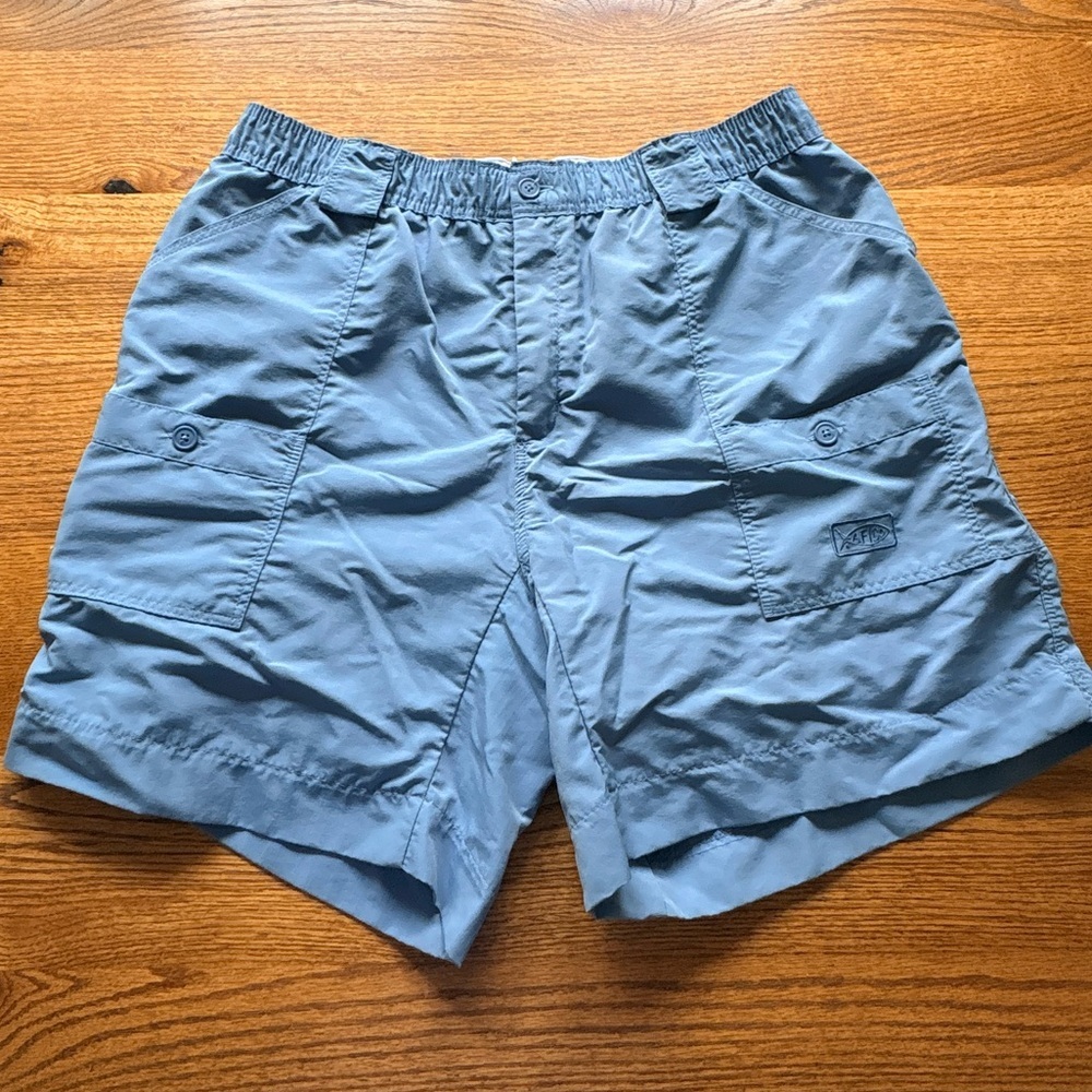 Aftco Men’s The Original Fishing Short- grayish blue- size 38- 100% Nylon